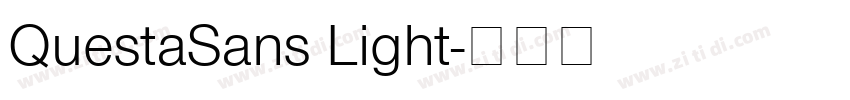 QuestaSans Light字体转换